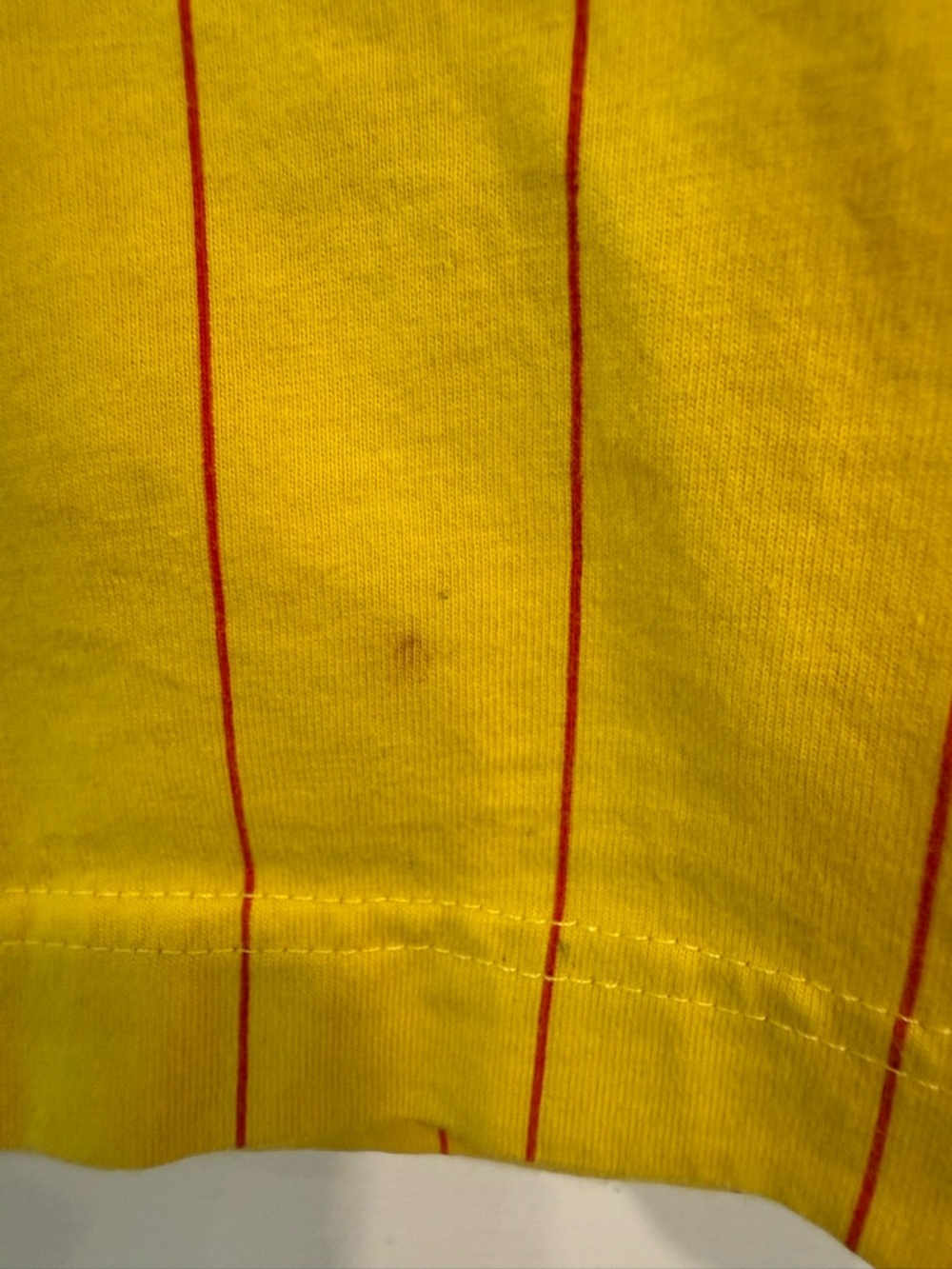 Liverpool FC #9 Ringer Tee Yellow Red Striped Shirt Small - Picture 5 of 7